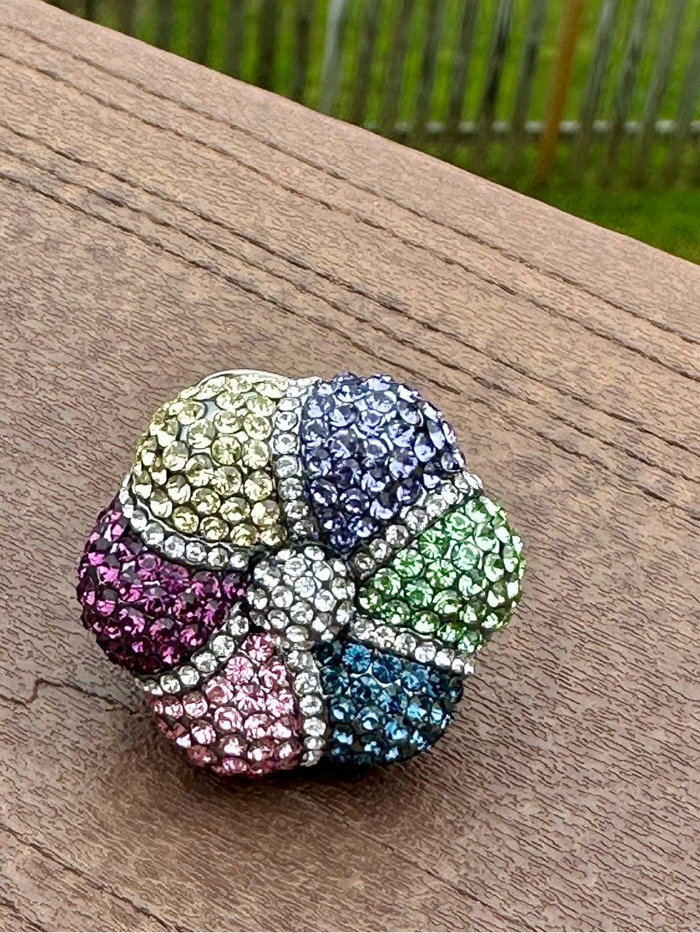 Joan Boyce “Kaleidoscope” Flower Ring size 8